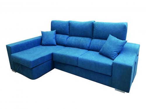 Imagen principal SOFA CHAISELONGUE REVERSIBLE VISSUTO HAPPY AZUL