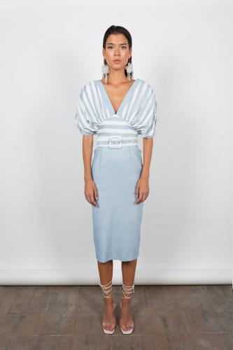 Imagen principal VESTIDO MIDI RAYAS TALLA M.