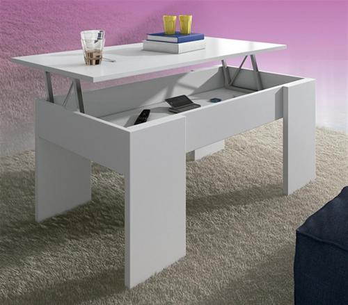 Imagen principal MESA CENTRO ELEVABLE MC-211 COLOR BLANCO
