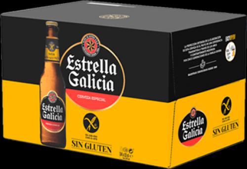 Imagen principal ESTRELLA GALICIA SIN GLUTEN Pack 24 botellas de 33 cl.