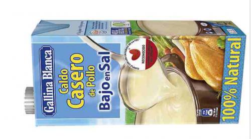 Imagen principal Caldo Pollo Bajo en Sal Litro.