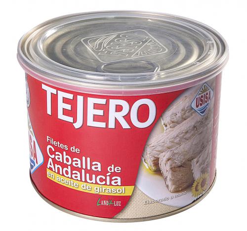 Imagen principal Tejero, Filetes de Caballa en aceite girasol - 1800 gr.