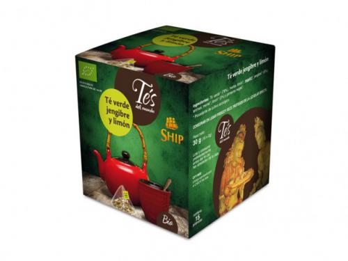 Imagen principal Pirámide Té Verde con Jengibre y Limón BIO