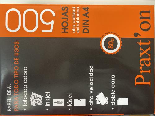 Imagen principal Paquete folios 500 Praxton 80g