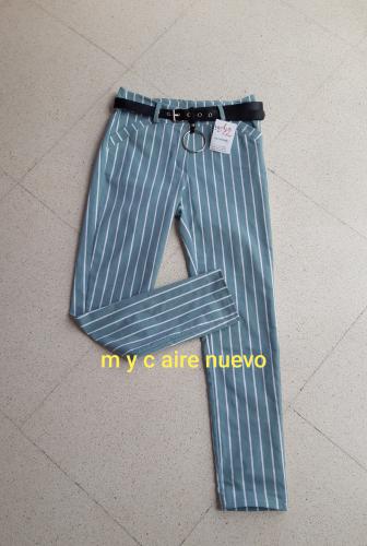 Imagen principal pantalón mujer rallas 