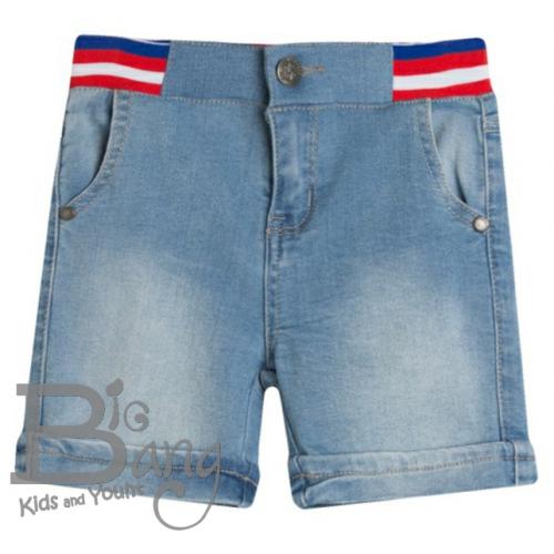 Imagen principal PANTALÓN CORTO VAQUERO CINTURA TRICOLOR