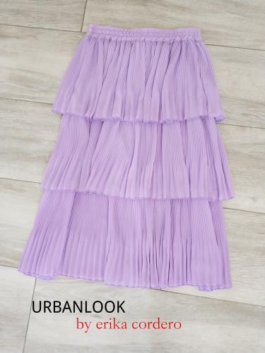Imagen principal Falda plisada malva