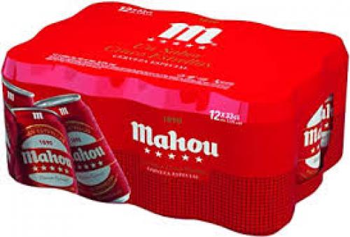 Imagen principal MAHOU CINCO ESTRELLAS LATA 33CL PACK 12 UND