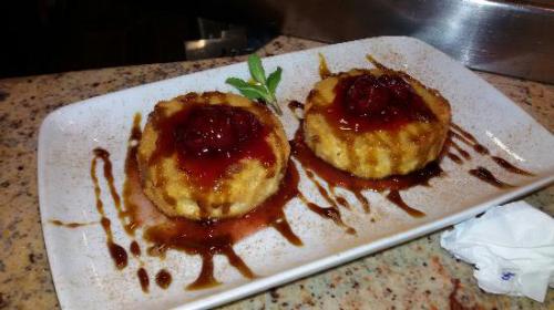 Imagen principal Queso de cabra frito con mermelada y miel