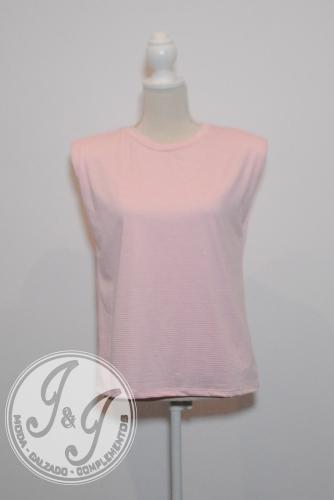 Imagen principal CAMISETA RAYAS ROSA