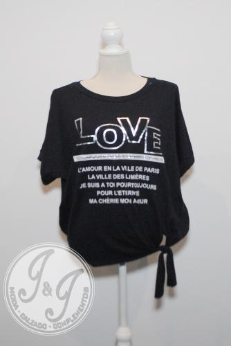 Imagen principal CAMISETA LOVE NEGRA