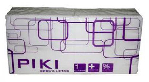 Imagen principal SERVILLETA DOBLE 30x30 BLANCA PIKI