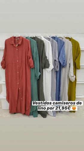 Imagen principal VESTIDO CAMISERO LINO