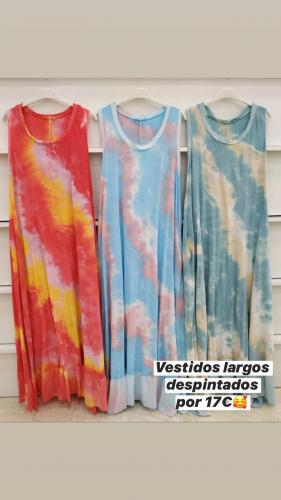 Imagen principal VESTIDO LARGO DESPINTADO