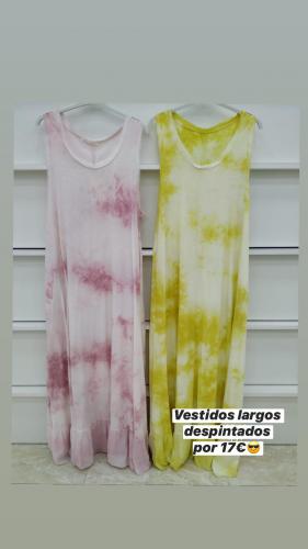 Imagen principal VESTIDO LARGO DESPINTADO