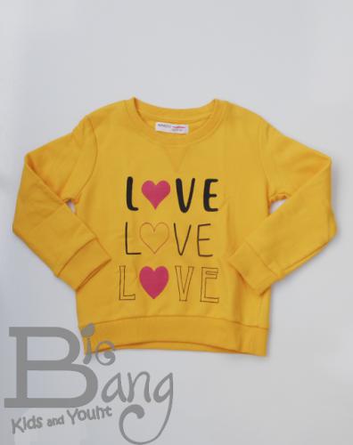 Imagen principal SUDADERA MOSTAZA LOVE