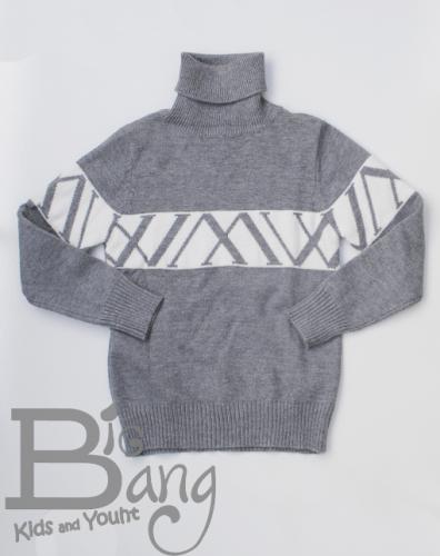 Imagen principal JERSEY CUELLO VUELTO GRIS