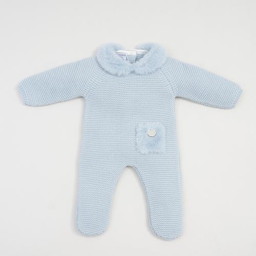 Imagen principal Pelele Teddy celeste empolvado 1001600 t.6m y t.9m Pangasa