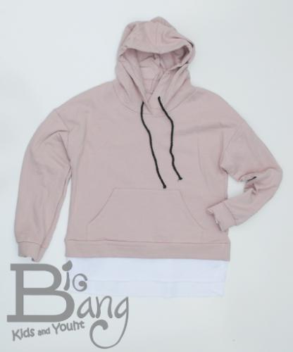 Imagen principal SUDADERA ROSA CON CAMISA