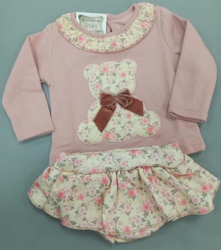Imagen principal CONJUNTO OSITO FALDA FLORES