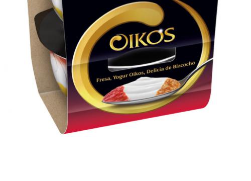 Imagen principal Oikos Fresa y Delicia de Bizcocho Pak.x 2 Danone Tentaciones. 