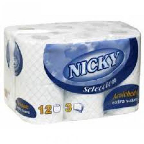 Imagen principal Higienico 12 Rollos Nicki 3 Capas.