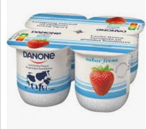 Imagen principal Yogur Sabor Fresa Pak.x 4 Danone. 