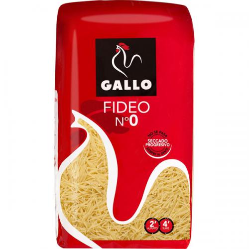 Imagen principal Pasta Fideo n° 0 Gallo 500 gr.
