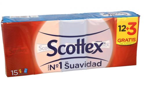 Imagen principal Pañuelo Scottex 12+3 unid.