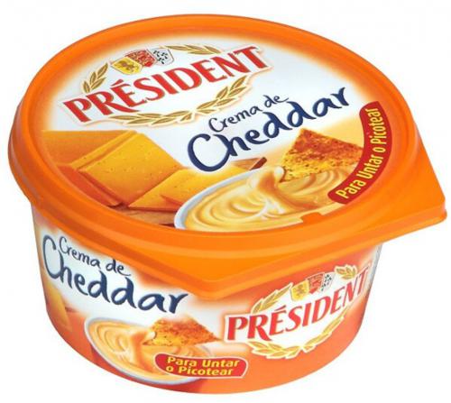 Imagen principal Queso Cheddar President tarrina de 125 gr.