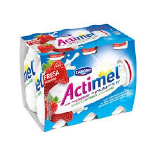Imagen principal Actimel Fresa Pak.x 6 Danone. 