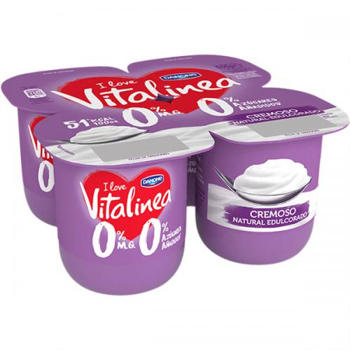Imagen principal Vitalinea Natural Edulcorado Pak.x 4 Danone. 