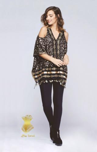 Imagen principal BLUSON DE ENCAJE DORADO TALLA M